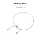 Stylish 925 Sterling Silver Adjustable Snake Charm Anklet Sct016 Anklets