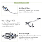 Protective Sterling Silver Lobster Clasp Blue Evil Eye Charm Bracelet Bracelets