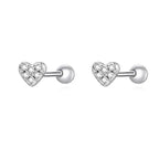 925 Sterling Silver Star And Butterfly Stud Earrings Delicate Fine Jewelry Heart