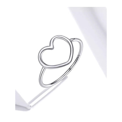 Exquisite 925 Sterling Silver Heart Rings for Women - Romantic Statement jewellery