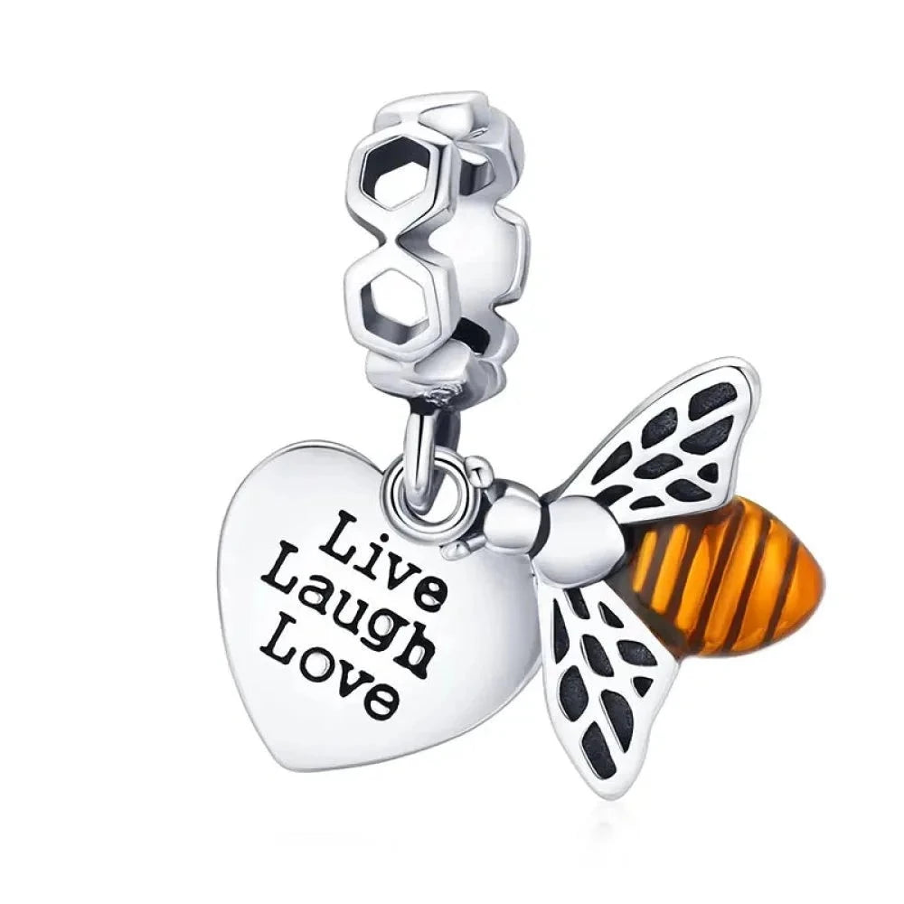 925 Sterling Silver Maternal Love Charm DIY - Touching Baby Feet Pendant for Bracelet - Charms