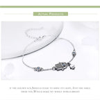 Protective Sterling Silver Lobster Clasp Blue Evil Eye Charm Bracelet Bracelets