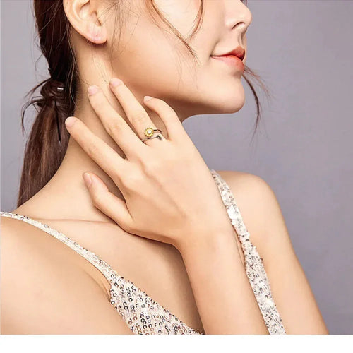 Golden Sunflower Open Ring A Touch Of Sunshine For Your Hand Rings