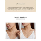 Authentic Gold Color 925 Sterling Silver Basic Cable Chain Necklace Sca016 Necklaces