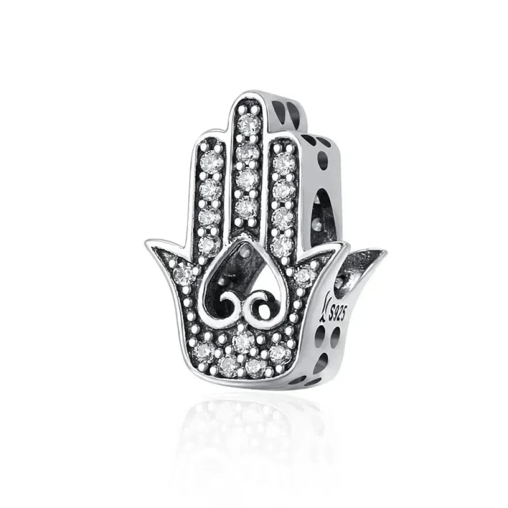 Dazzle in Elegance with 925 Sterling Silver CZ Beads for Bracelets & Bangles - Scc225 - Charms