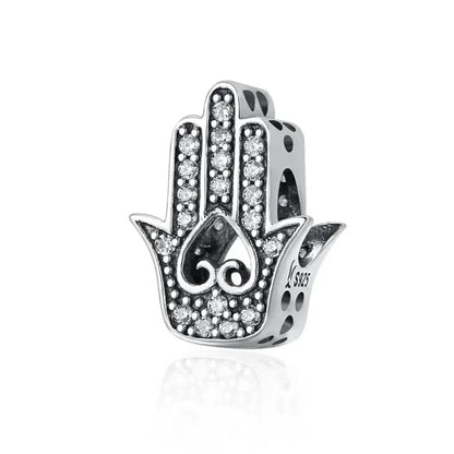 Dazzle in Elegance with 925 Sterling Silver CZ Beads for Bracelets & Bangles - Scc225 - Charms