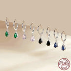 Exquisite Ishwar Water Drop Earrings | 925 Sterling Silver | 4 Colors | Statement Jewelry Sce1018