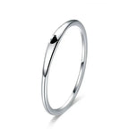 925 Sterling Silver Heart Wedding Band Symbol Of Love Stackable Promise Ring In 2 Colors (Size 5 10) Rings
