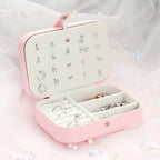Treasure Keeper: Pink Pu Leather Jewelry Box For Rings Necklaces & More Boxes
