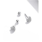 925 Sterling Silver Star And Butterfly Stud Earrings Delicate Fine Jewelry
