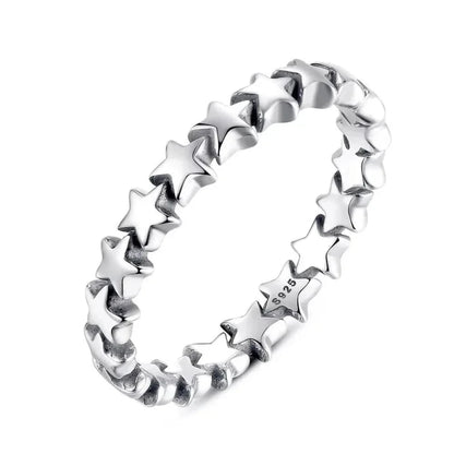 925 Sterling Silver Star Ring - Elegant Wedding jewellery for Women - 5 - Rings