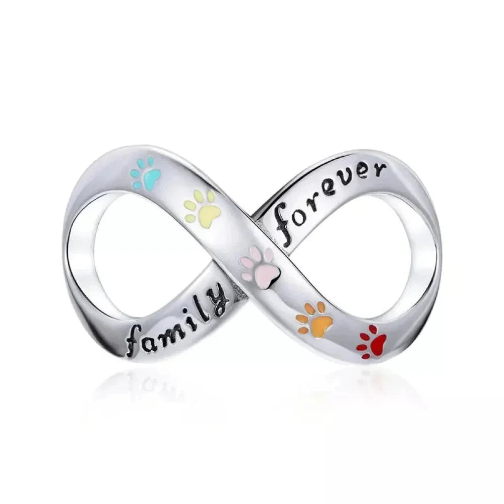 925 Sterling Silver Clear 5A Crystal Collection Family Heart Cross Charm Beads for Bracelet & Necklace Pendant
