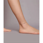 Elegant 925 Sterling Silver Infinity Chain Anklet Trendy Summer Foot Jewelry Anklets