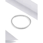 925 Sterling Silver Braided Texture Twisted Eternity Band Stackable Rings Fine Jewelry