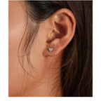 925 Sterling Silver Star And Butterfly Stud Earrings Delicate Fine Jewelry