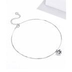 Simple Essential Bead Link Anklets 925 Sterling Silver Bracelet For Foot Jewelry