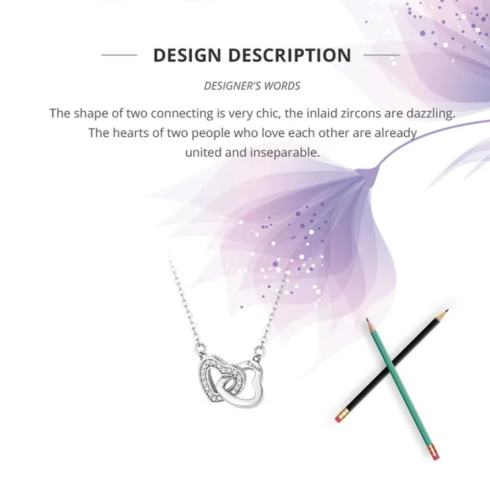 925 Sterling Silver Heart Pendant Necklace Perfect Valentine’S Day Gift Necklaces