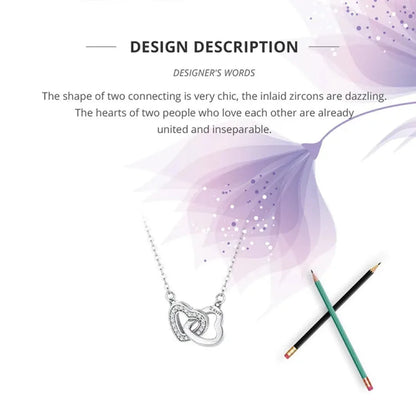 925 Sterling Silver Heart Pendant Necklace - Perfect Valentine’s Day Gift - Necklaces