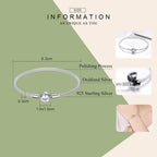 Shop Elegant 925 Sterling Silver Snake Chain Bracelets For Women Charm Bead Diy Fine Jewelry | 17Cm 19Cm