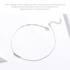 925 Sterling Silver Beaded Anklets Timeless Elegance For Your Ankle