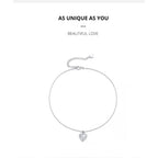 Simple Essential Bead Link Anklets 925 Sterling Silver Bracelet For Foot Jewelry