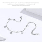 925 Sterling Silver Geometric Minimalist Anklets Elevate Your Summer Style With Sct011