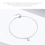 Simple Star Silver Anklet | 925 Sterling Bracelet For Women | Fashion Foot Jewelry Sct009 Anklets