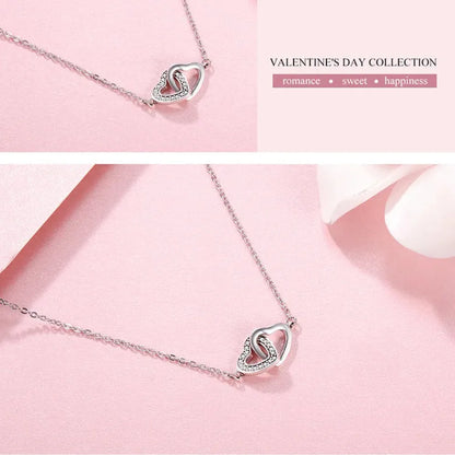925 Sterling Silver Heart Pendant Necklace - Perfect Valentine’s Day Gift - Necklaces