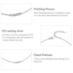 Simple Essential Bead Link Anklets 925 Sterling Silver Bracelet For Foot Jewelry