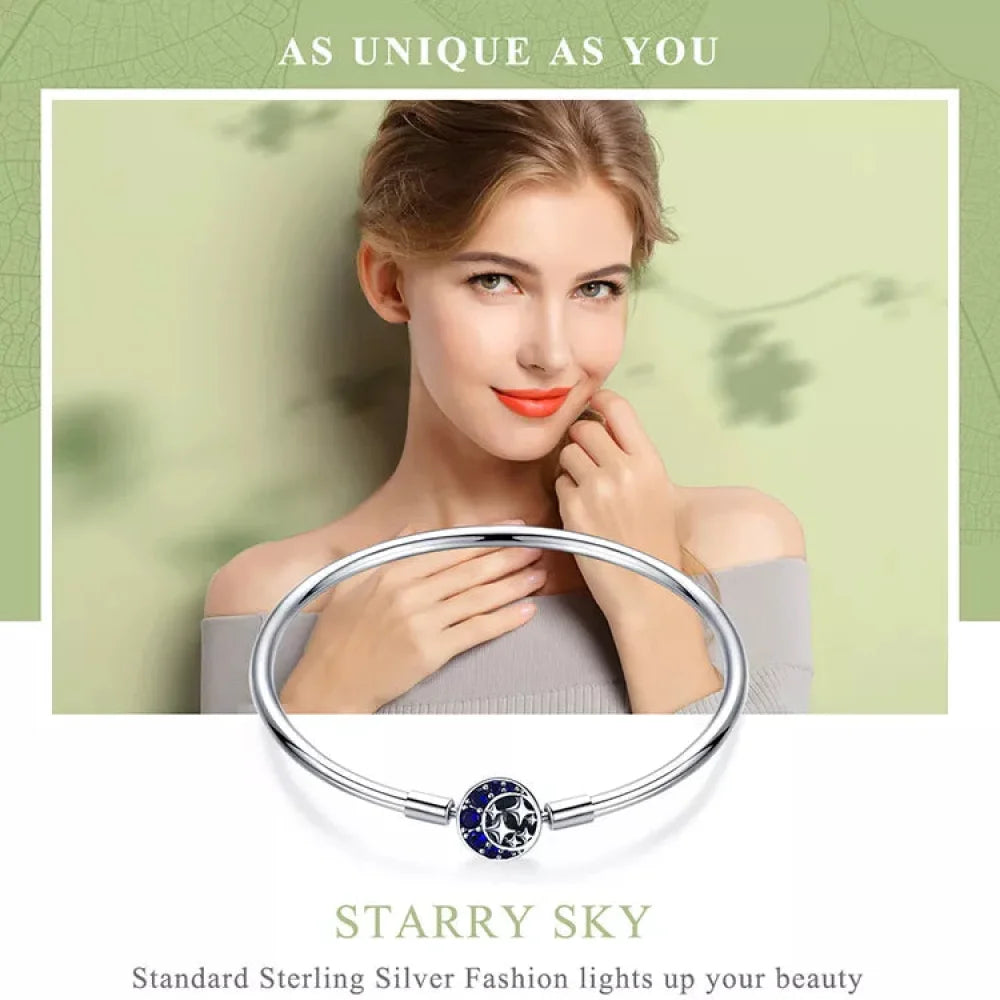 925 Sterling Silver Snake Chain Bangle & Bracelet Pave Setting CZ for Women Pendant Charm Bead DIY Luxury jewellery