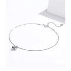 Simple Essential Bead Link Anklets 925 Sterling Silver Bracelet For Foot Jewelry