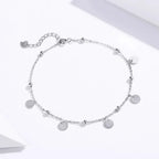 925 Sterling Silver Geometric Minimalist Anklets Elevate Your Summer Style With Sct011
