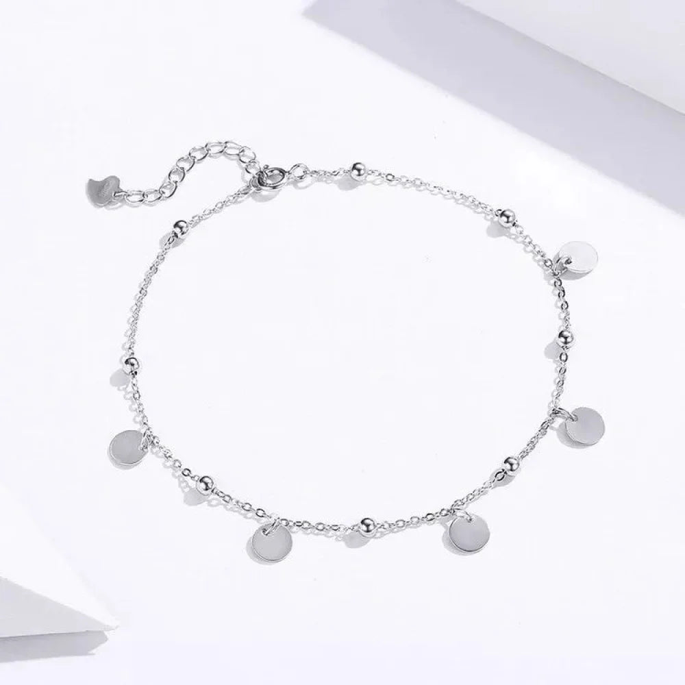 925 Sterling Silver Geometric Minimalist Anklets - Elevate Your Summer Style with SCT011