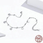 925 Sterling Silver Geometric Minimalist Anklets Elevate Your Summer Style With Sct011