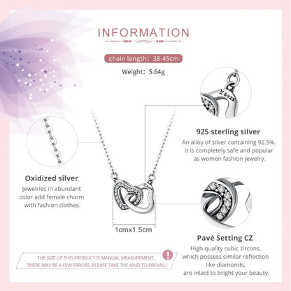 925 Sterling Silver Heart Pendant Necklace - Perfect Valentine’s Day Gift - Necklaces