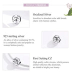 Vintage 925 Sterling Silver Twelve Constellations Star Sign Zodiac Beads Charms For Diy Bracelet Necklace