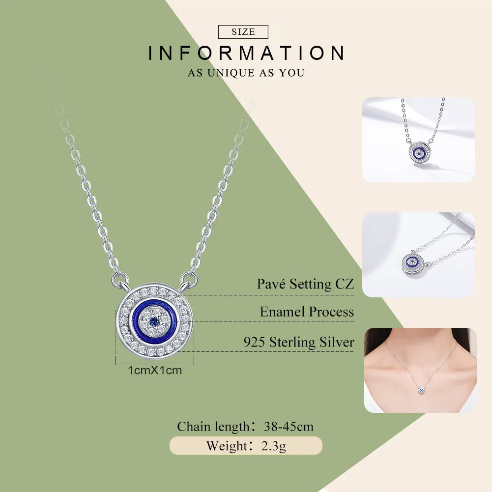 Guardian Evil Eye Sterling Silver Pendant Necklace Necklaces