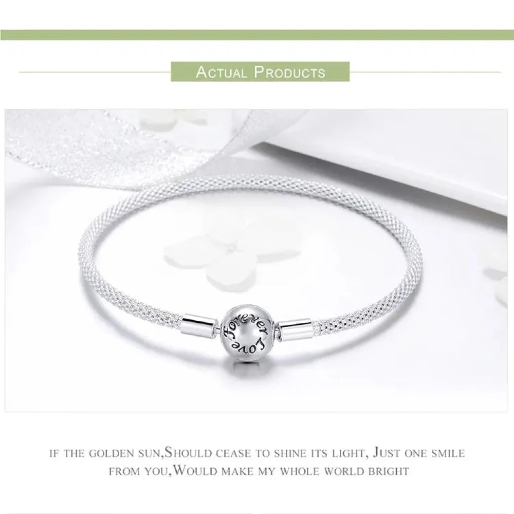 Shop Elegant 925 Sterling Silver Snake Chain Bracelets for Women - Charm Bead DIY Fine jewellery | 17CM 19CM