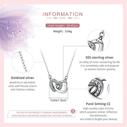 925 Sterling Silver Heart Pendant Necklace - Perfect Valentine’s Day Gift - Necklaces