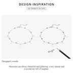 925 Sterling Silver Geometric Minimalist Anklets Elevate Your Summer Style With Sct011