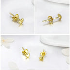 925 Sterling Silver Petite Plain Hearts Stud Earrings | Minimalist Fine jewelry