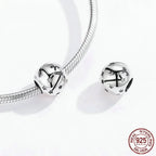 Vintage 925 Sterling Silver Twelve Constellations Star Sign Zodiac Beads Charms For Diy Bracelet Necklace