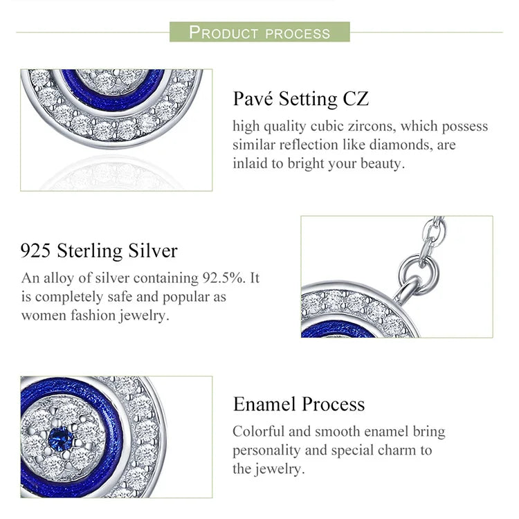 Guardian Evil Eye Sterling Silver Pendant Necklace - Necklaces