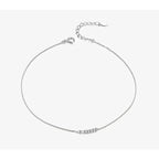 Simple Essential Bead Link Anklets 925 Sterling Silver Bracelet For Foot Jewelry