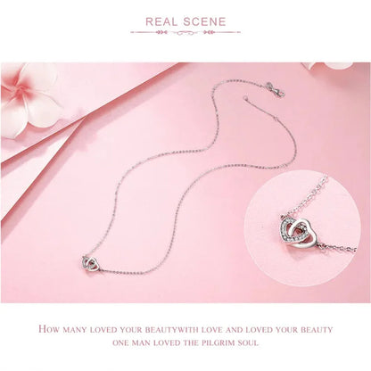 925 Sterling Silver Heart Pendant Necklace - Perfect Valentine’s Day Gift - Necklaces