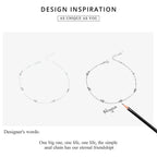 Minimalist Round Beads Anklet Sterling Silver Chain Bracelet For Leg Female Foot Jewelry Women Sct005 Anklets