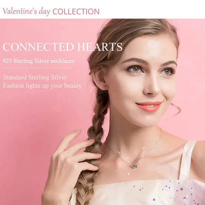 925 Sterling Silver Heart Pendant Necklace - Perfect Valentine’s Day Gift - Necklaces