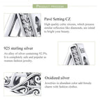 Chic 925 Sterling Silver Cz Alphabet Beads For Charm Bracelet Vintage A To Z Letter Charms (Bsc030)