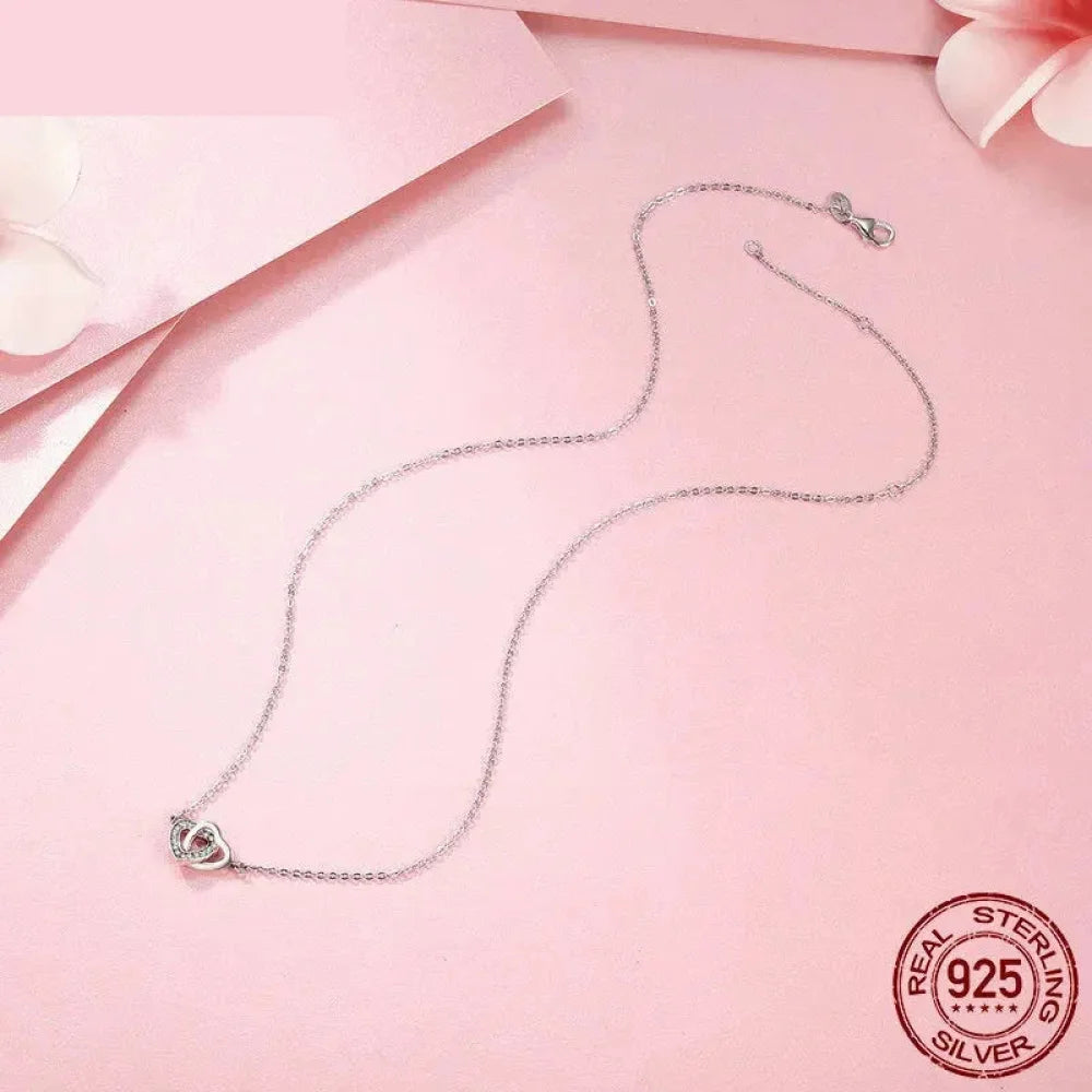 925 Sterling Silver Heart Pendant Necklace - Perfect Valentine’s Day Gift - Necklaces