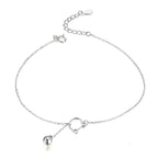 Elegant 925 Sterling Silver Bell And Cat Anklet For Women Sct003 Anklets